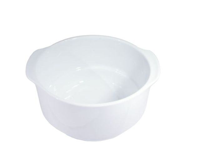 Deep serving bowl with handles 2,2L